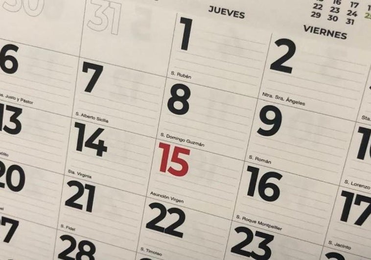 Los Ocho Festivos Que No Se Pueden Cambiar En El Calendario Laboral De